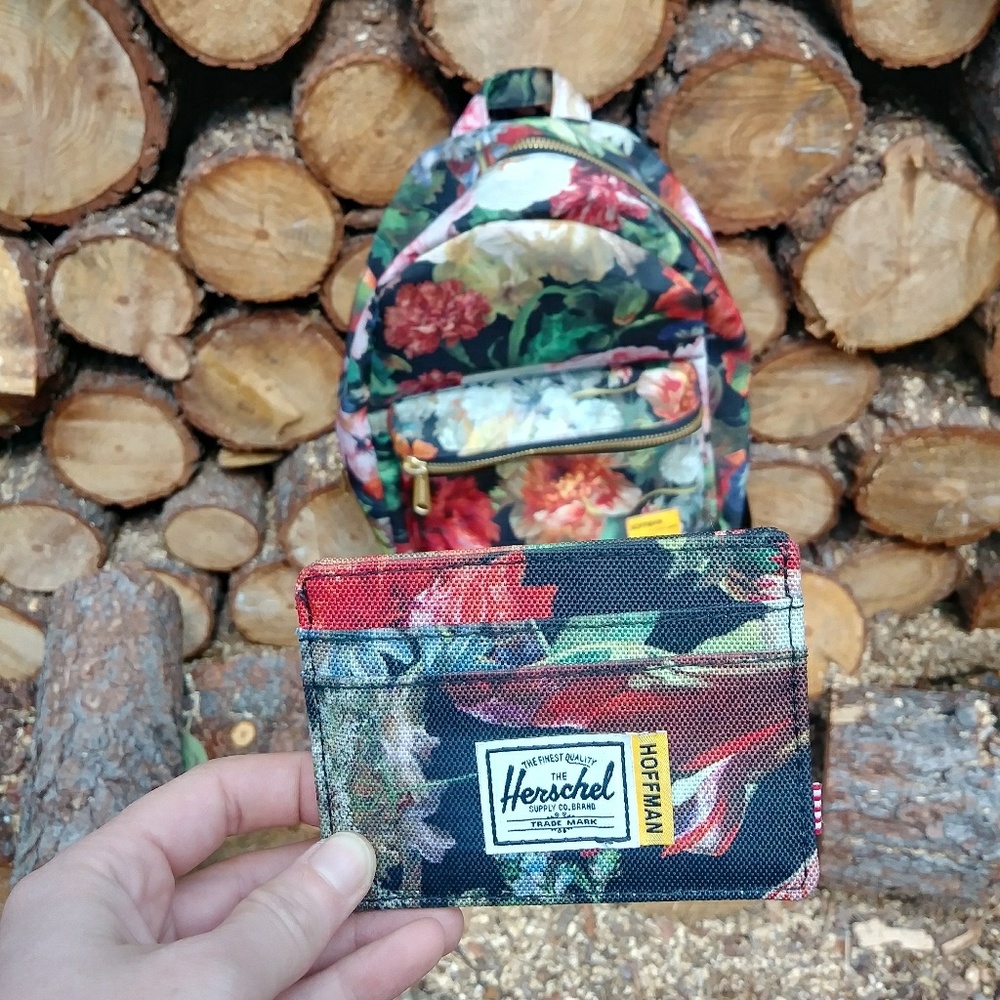 Herschel Floral Backpack and Wallet Set